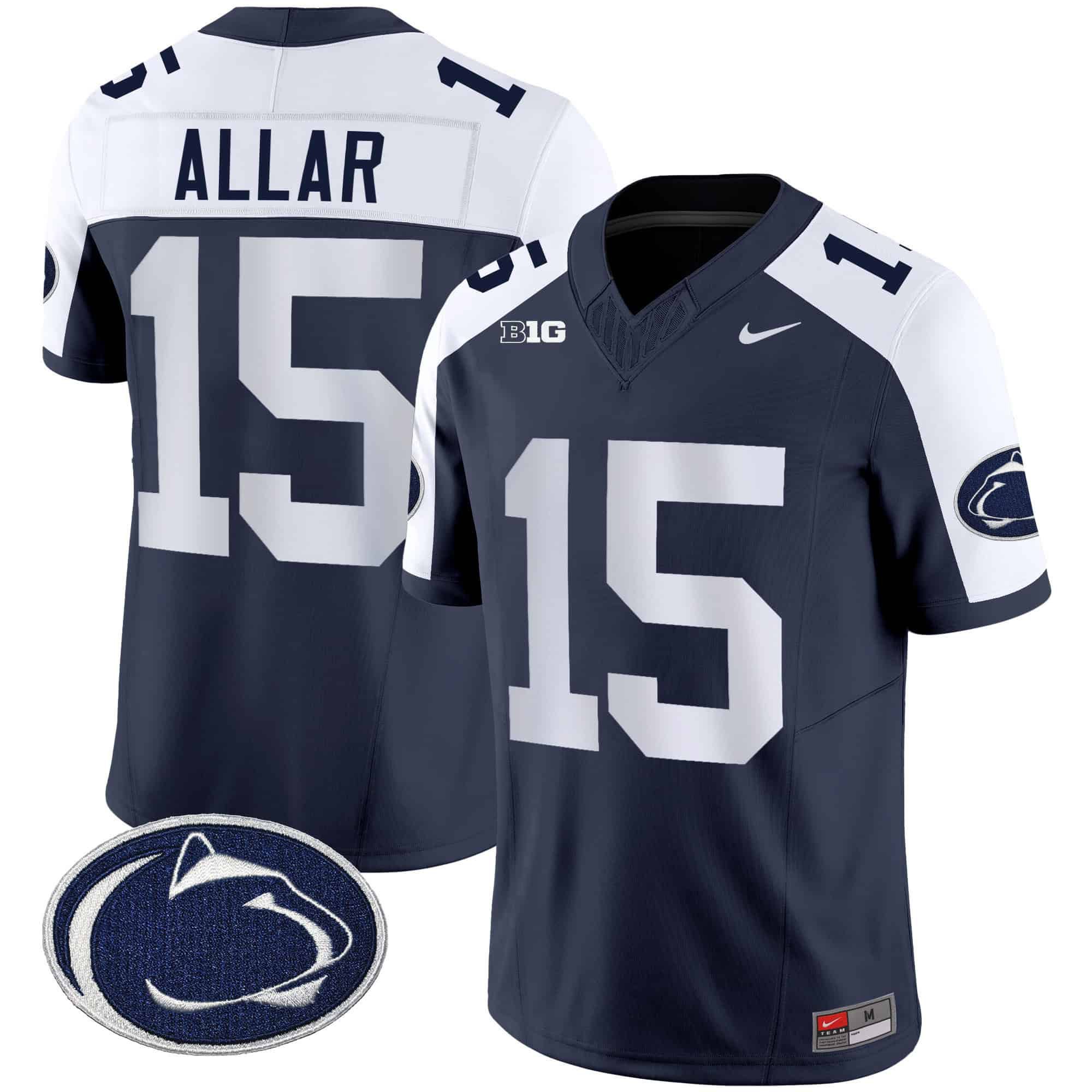 Men Penn State Nittany Lions #15 Allar Drak Blue 2024 Nike Vapor Limited NCAA Jersey->ncaa teams->NCAA Jersey